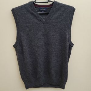 BROOKS BROTHERS extra fine Merino Wool Vest, size Large Gray